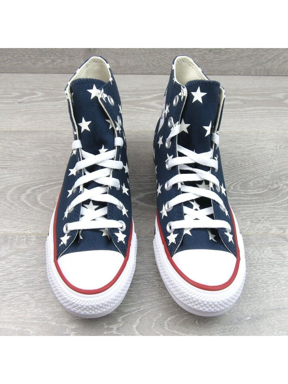 Converse Chuck Taylor All Star HI Archive Stars Womens Size 7.5 Navy NEW - Picture 6 of 14
